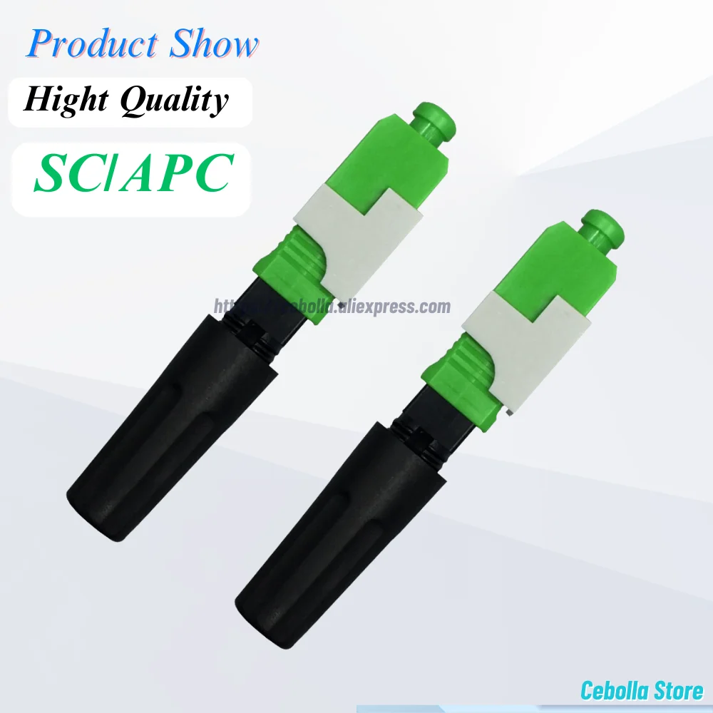 SC UPC/APC Single-Mode Fiber Optic Quick FTTH Cold Connector เครื่องมือ Field Assembly Adapter