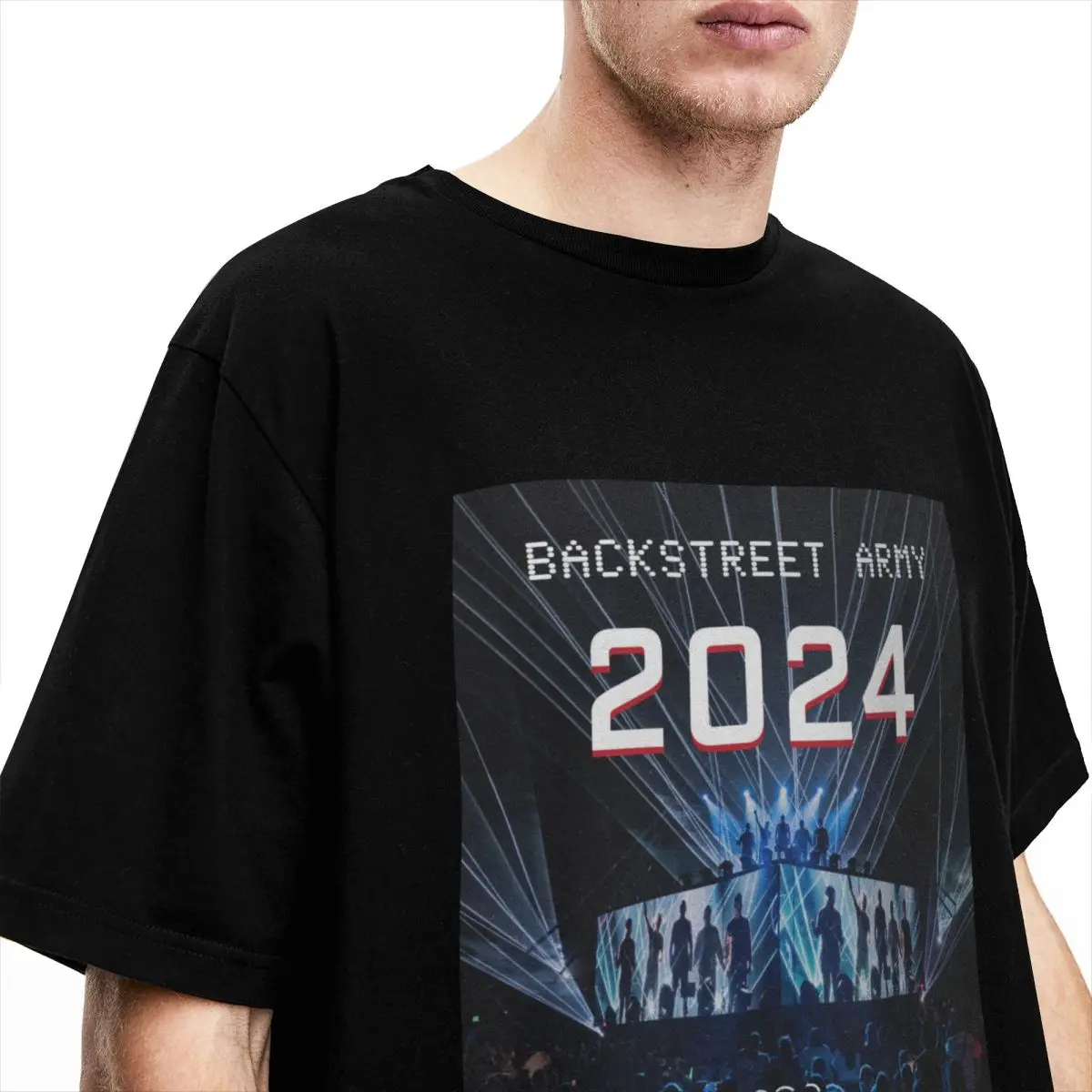 Couple T Shirt Backstreet Boys 2024 Calendar T Shirts Trendy Cool Beach Tees Y2K Retro Custom Logo Cotton Tops Gift Idea