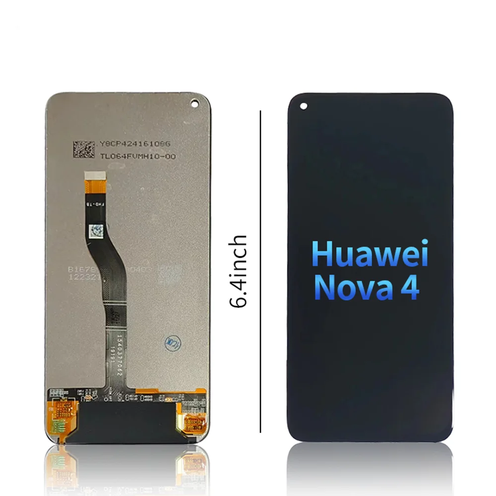 6.4'' LCD Display For Huawei Nova 4 LCD Replacement Display Touch Screen  For Nova 4 HONOR V20 LCD Screen Digitizer Assembly