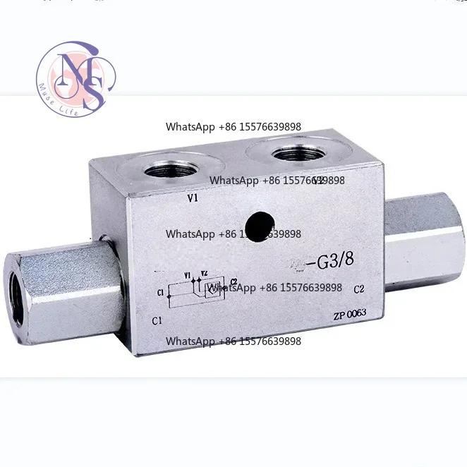 ZOCI-FOR-VRSE FF One-Way Hydraulic Lock Valve G1/4 G3/8 G1/2 Replacement Parts