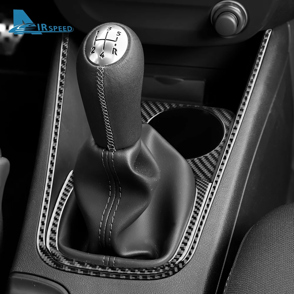 Real Soft Carbon Fiber Sticker For Renault Fluence Megane 3 RS 2009 2010 2011 2012 2013 2014 2015 LHD RHD Gear Shift Panel Trim