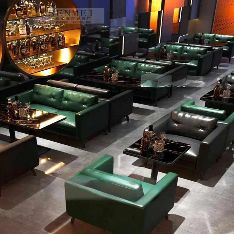 Commercial furniture Music restaurant bar Clear bar bar table and chair combination pub Western food cafe sofa casual booth