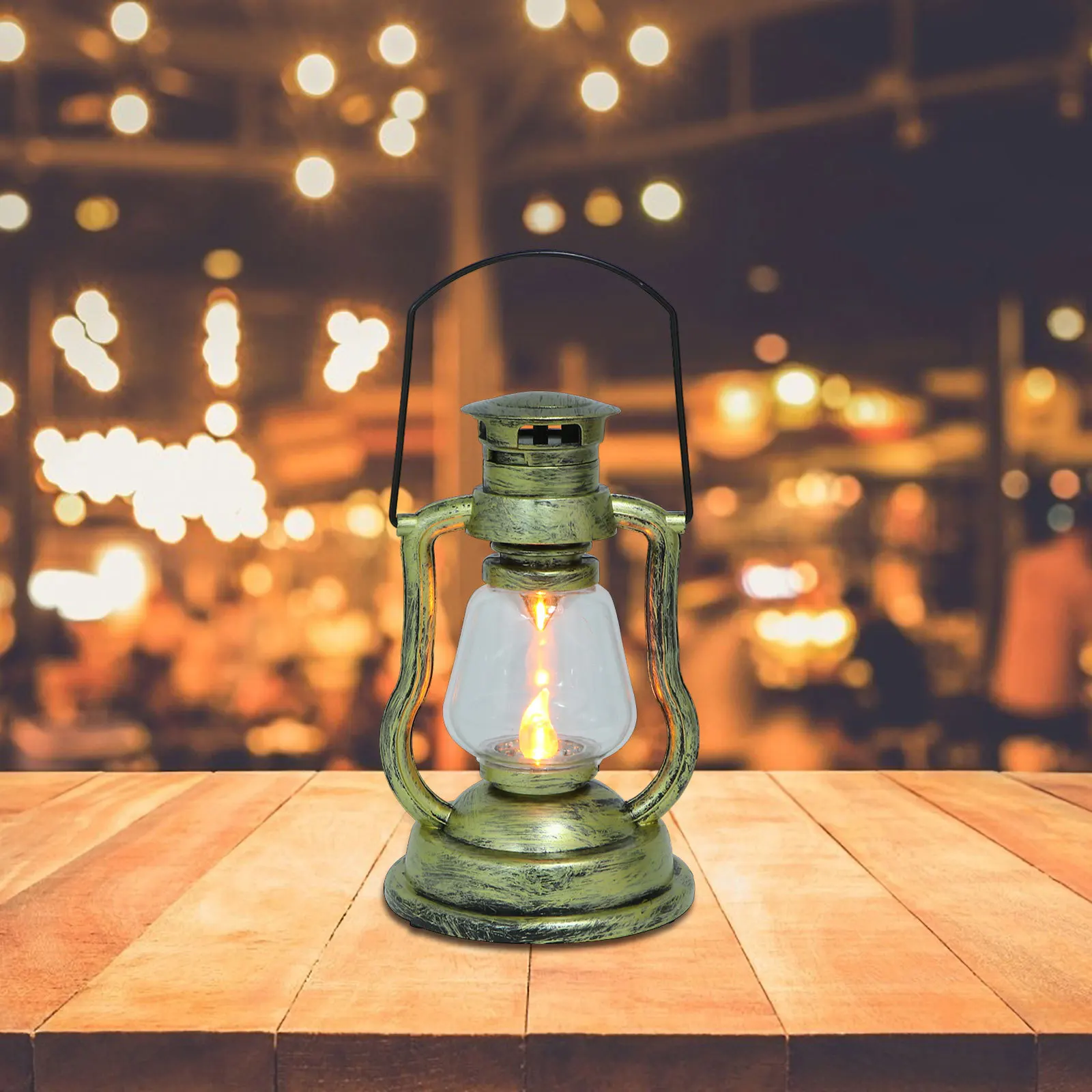 โคมไฟย้อนยุค 1 ชิ้น โคมไฟพกพาสร้างสรรค์ ตกแต่งบ้าน ไฟกลางคืนสไตล์วินเทจ สร้างบรรยากาศ สำหรับบาร์และสวน