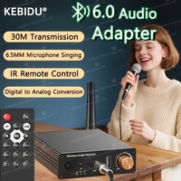 Bluetooth Transmitter Receiver BT6.0 Stereo Low Latency AUX 3.5mm Optical Wireless Music Audio Adapter Remote Control For TV PC