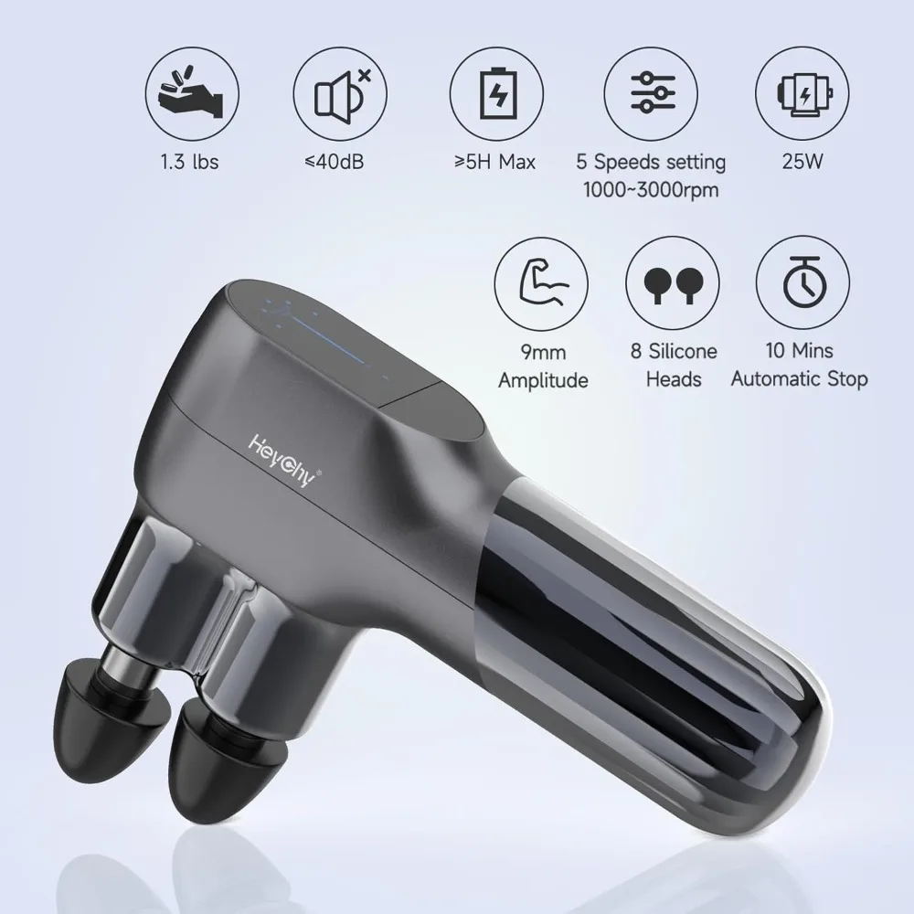 ปืนนวดขนาดเล็กพร้อมปืนนวดกล้ามเนื้อแบบกระทบเนื้อเยื่อลึกเพื่อการผ่อนคลาย