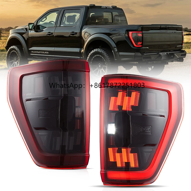 VLAND LED Tail Lights Assembly Rear Lamp 2021-2023 Taillights Factory Car Accessories Back Lights  for Ford F150 F 150