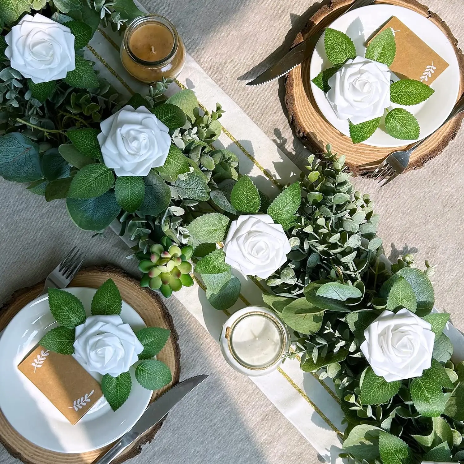 Künstliche Blumen aus PE-Schaum, Rosen für Hochzeitskränze, Brautsträuße, Festdekoration, Zubehör für Haus, Zimmer, Garten, DIY, Günstige Requisiten – Detail 1