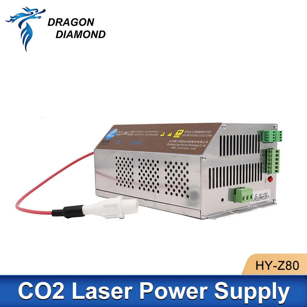 

Dragon Diamond HY-Z80 Co2 лазерный источник питания 60/90 Вт лазерный источник для 60 Вт-90 Вт CO2 лазерный гравировальный станок