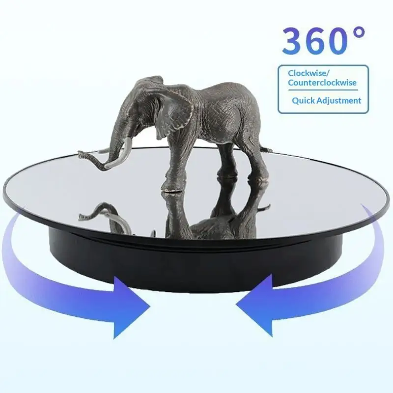 USB-Powered Rotating Turntable 360° Motorized Display Stand For Product Photography Jewelry&Video Shooting