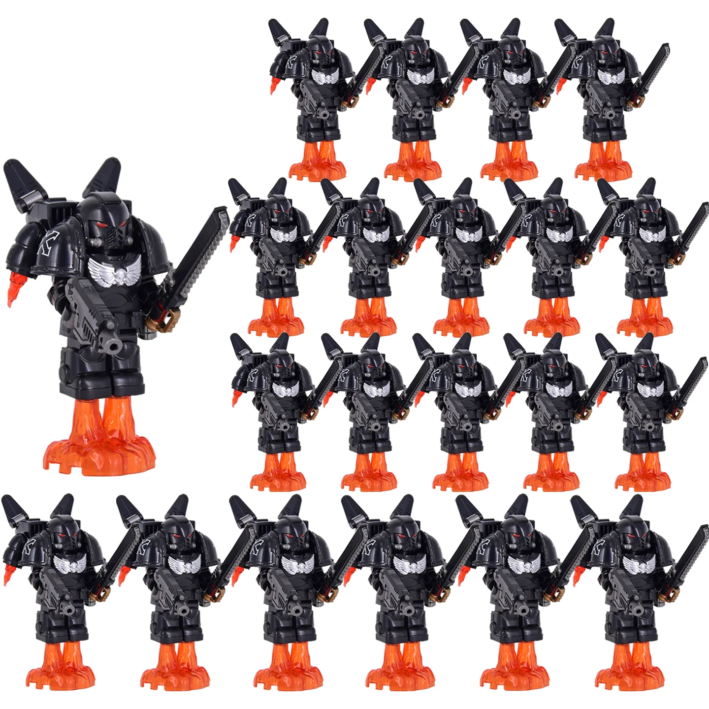 

21 шт. новые рыцари, военные ангелы, ультрамарины, тамплиеры, военные солдаты, мини-фигурки, модель, детские игрушки, подарок