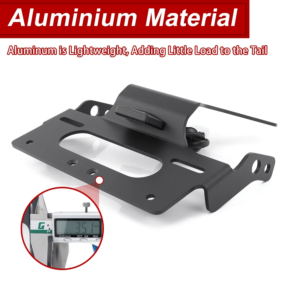 Motorcycle Rear License Plate Holder Bracket Light Tail Tidy Fender Eliminator Speed 400 / Scrambler 400X 2024-2026 For Triumph