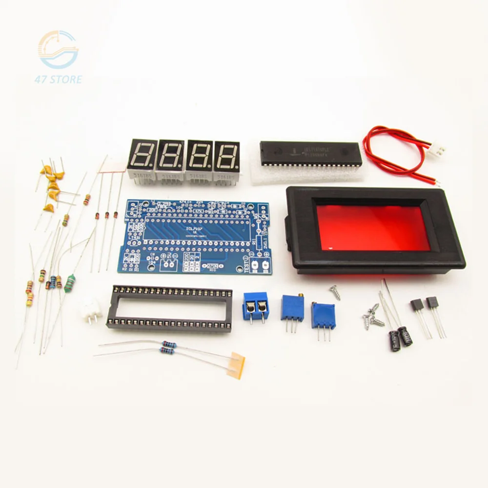 ICL7107 Digital Ammeter Voltmeter Kit DIY Voltmeter Kits Module DC 5V 3Grades E-learning Training Production Welding Parts Kit