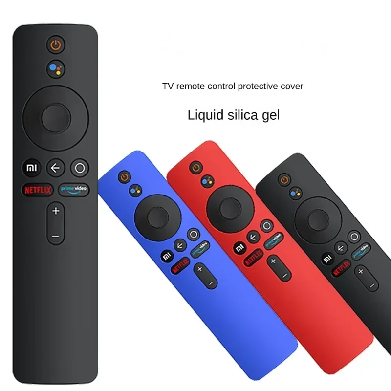 ​Silicone Protective Cover Case for Xiaomi Mi TV Box S/4K 2nd Gen Remote Control, Shockproof Anti-Slip Skin