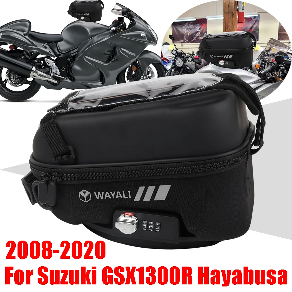 

For SUZUKI GSX1300R HAYABUSA GSXR GSX 1300 R 1300R R1300 GSXR1300 Accessories Tank Bag Luggage Tanklock Storage Bags Phone Bag