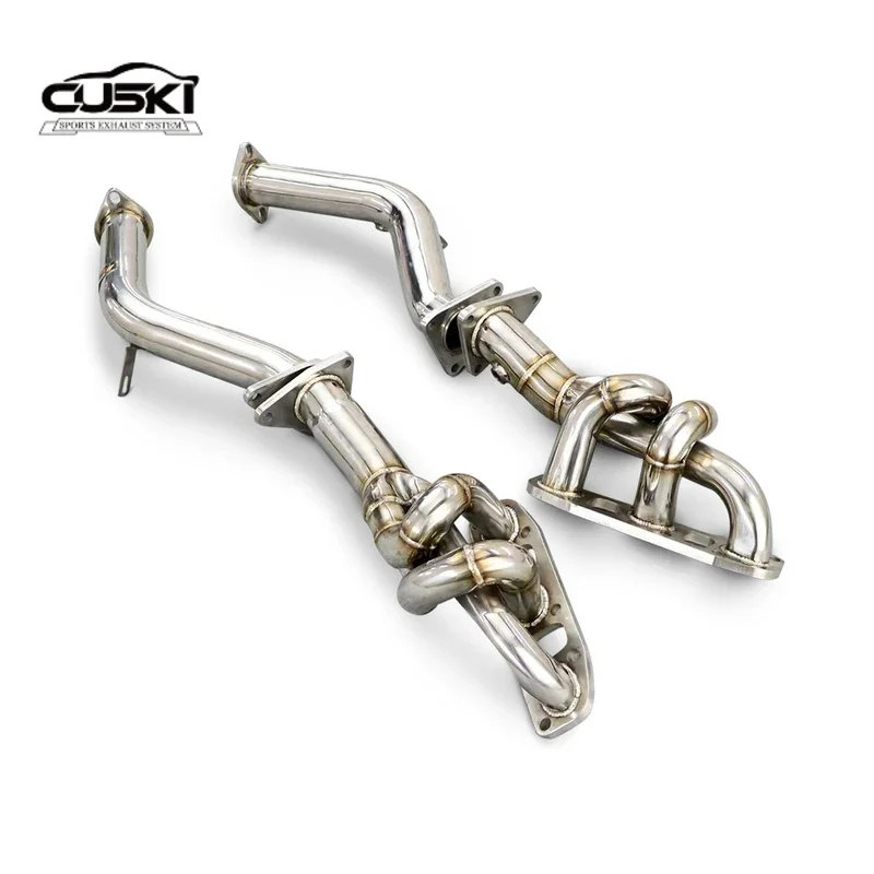 Racing exhaust manifold header Suitable for Infiniti G25 G37 2.5L 3.7l 2010-2018 's Polishing stainless steel Automotive exhaust