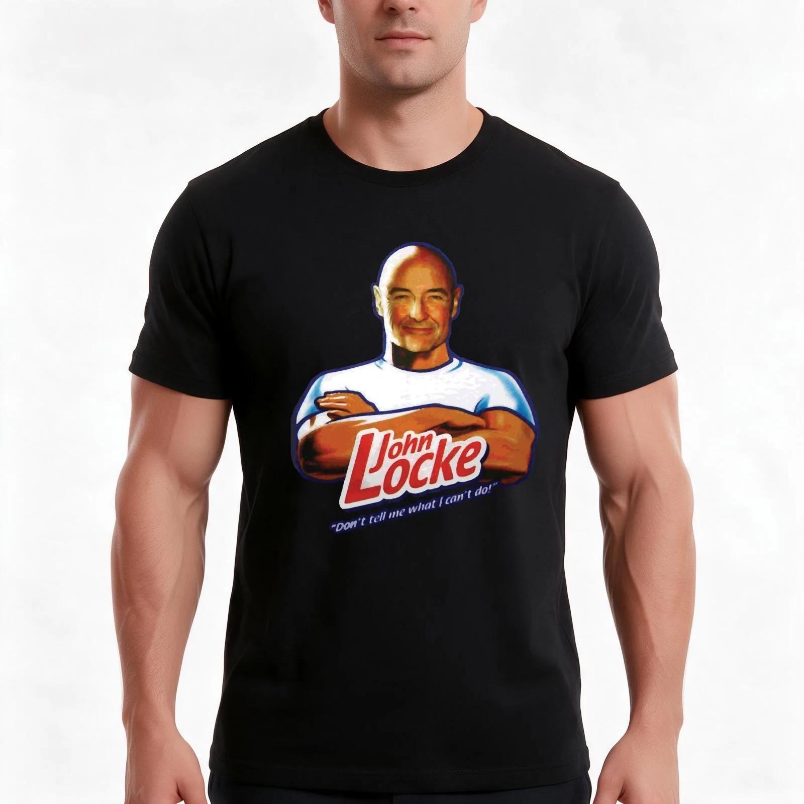John Locke Lost Don't tell me what I can't do Essential T-Shirt, Summer Casual Cotton Tee, Oversized Streetwear Tops