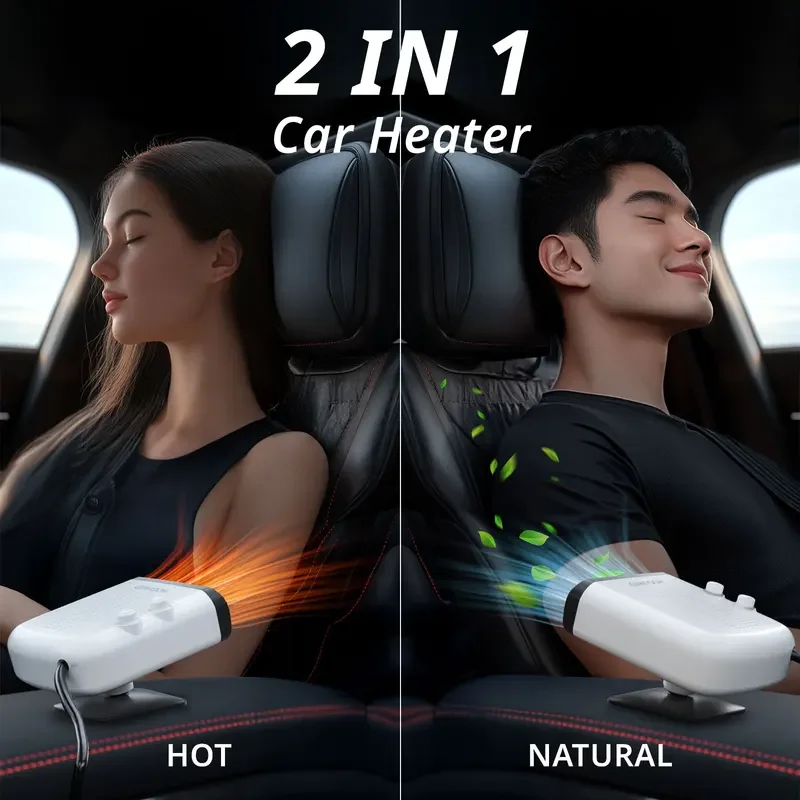 Haogu podofo car heater fan 12V/24V car heater electric cooling heating  2 In1  For Auto