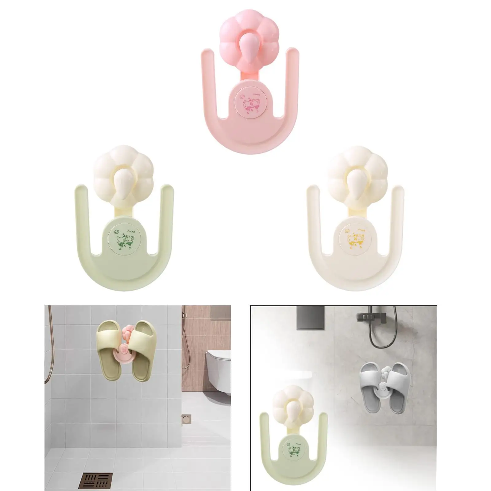 خطاف تجفيف الأحذية متعدد الوظائف ملحقات تخزين الحمام خطاف شفط الحائط للصنادل مدخل الشرفة المرحاض المنزلي