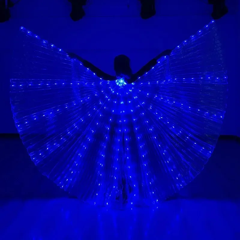 Ruoru كرنفال الرقص الشرقي Led كيب الهذيان الرقص الشرقي Led أجنحة الفتيات الكبار الطفل Led إيزيس أجنحة تظهر عيد الميلاد هالوين