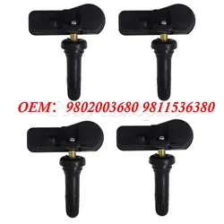 1/4Pcs For Citroen DS4 DS5 C4 C5 For Peugeot 207 301 308 408 508 3008 9802003680 9811536380 TPMS Tire Pressure Monitor Sensor