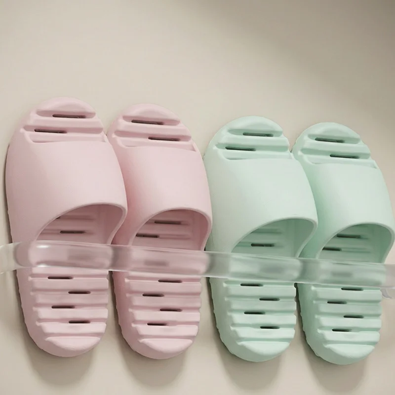 Summer Bathroom Water Leakage Soft Soles Couple Slippers Hollowed Out Quick Drying Eva Slippers Woman Indoor Non-slip Sandals