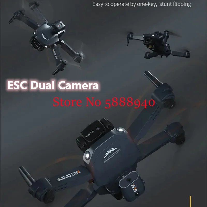 8K ESC Dual Camera Optical Flow WIFI FPV Remote Control Quadcopter 2.4G Altitude Hold Aerial Photography Avoid obstacle RC Drone