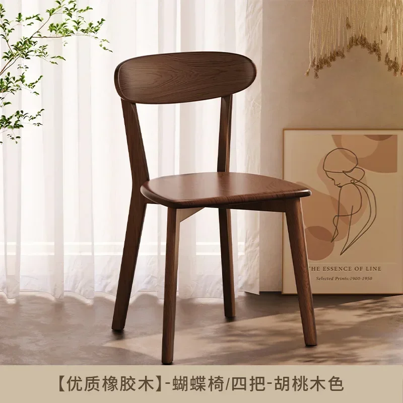 Wooden Luxury Dining Chairs Restaurant Living Room Home Furniture Designer Nordic Dining Chairs Backrest Hotel Sillas De Comedor