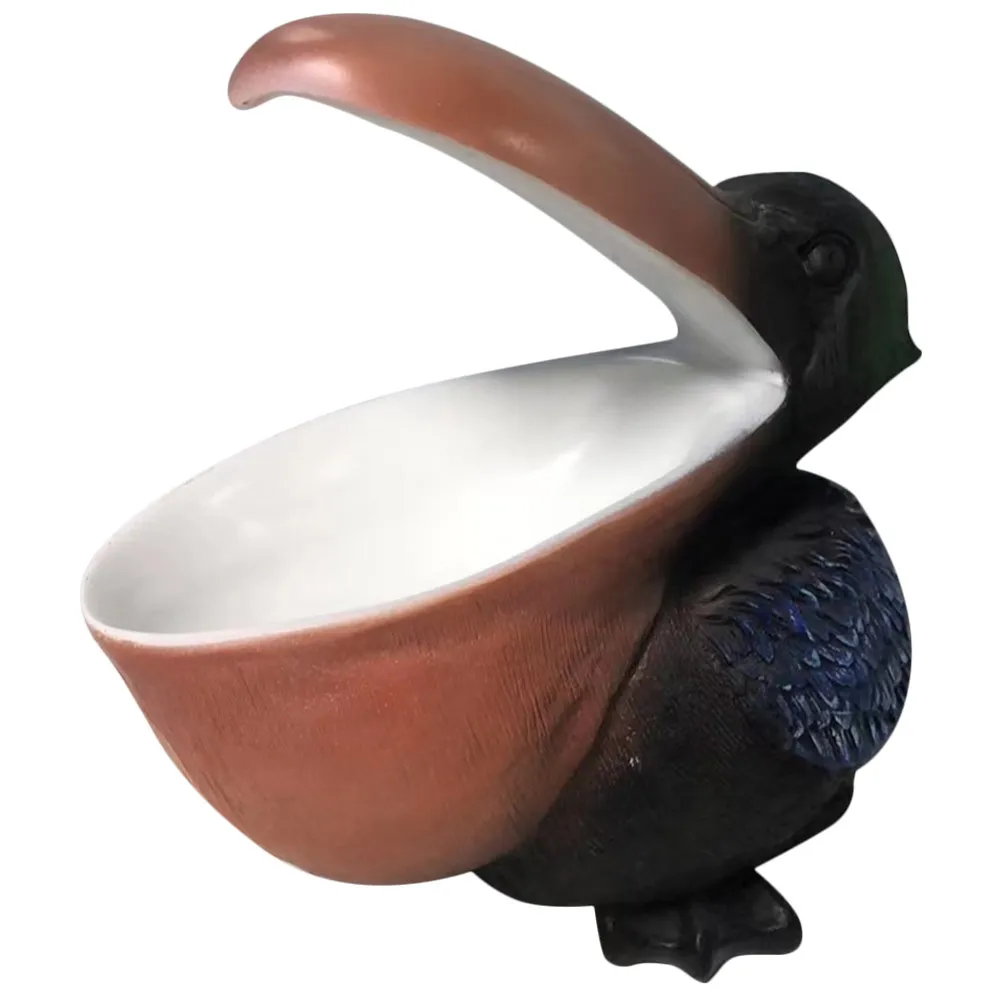 Resin Toucan Key Holder Statue Desktop Ornament Party Holiday Decor Living Room Dining Room Study Restroom Decor Key Storage