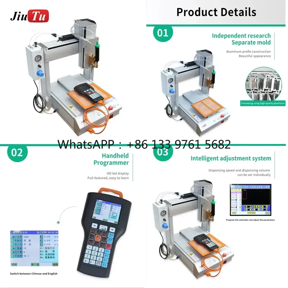 WSQ Automatic 3 Axis Polyuretha Silicone Glue Paint Dispenser Epoxy Resin PU Fluid Dispensing Machine