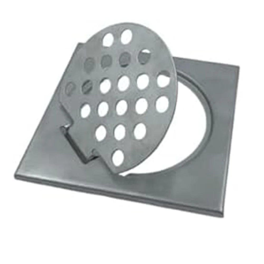 Stainless Steel 6 Inch Floor Drain For Kitchen, Bathroom And Balcony, Copper Core Flip Cover Design For Quick Water Discharge