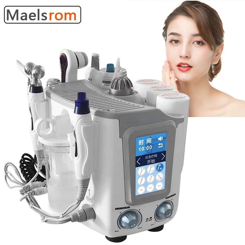 6 In 1 Small Bubble Hydrogen Oxygen Beauty Machine Facial Professional SPA Skin Cleaning Moisturizing Lifting Anti-Aging Wrinkle