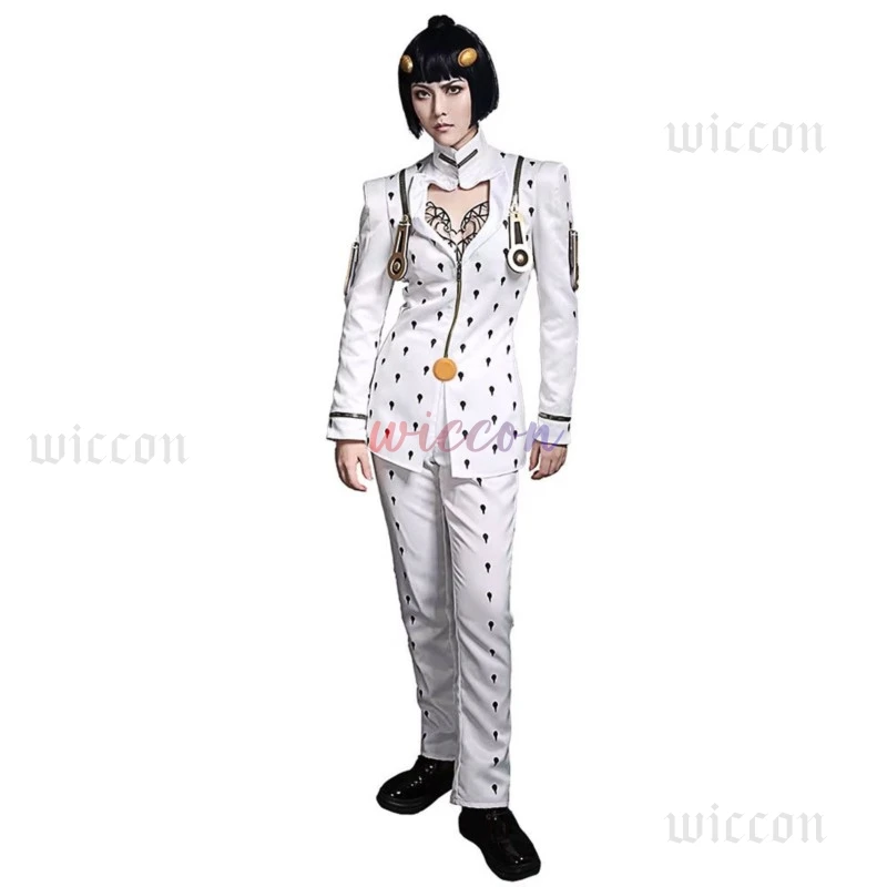 JOJO Bizarre Bruno Bucciarati Cosplay hommes vent doré Bruno Cosplay Costume haut et pantalon dentelle intérieure pour Costume d'halloween