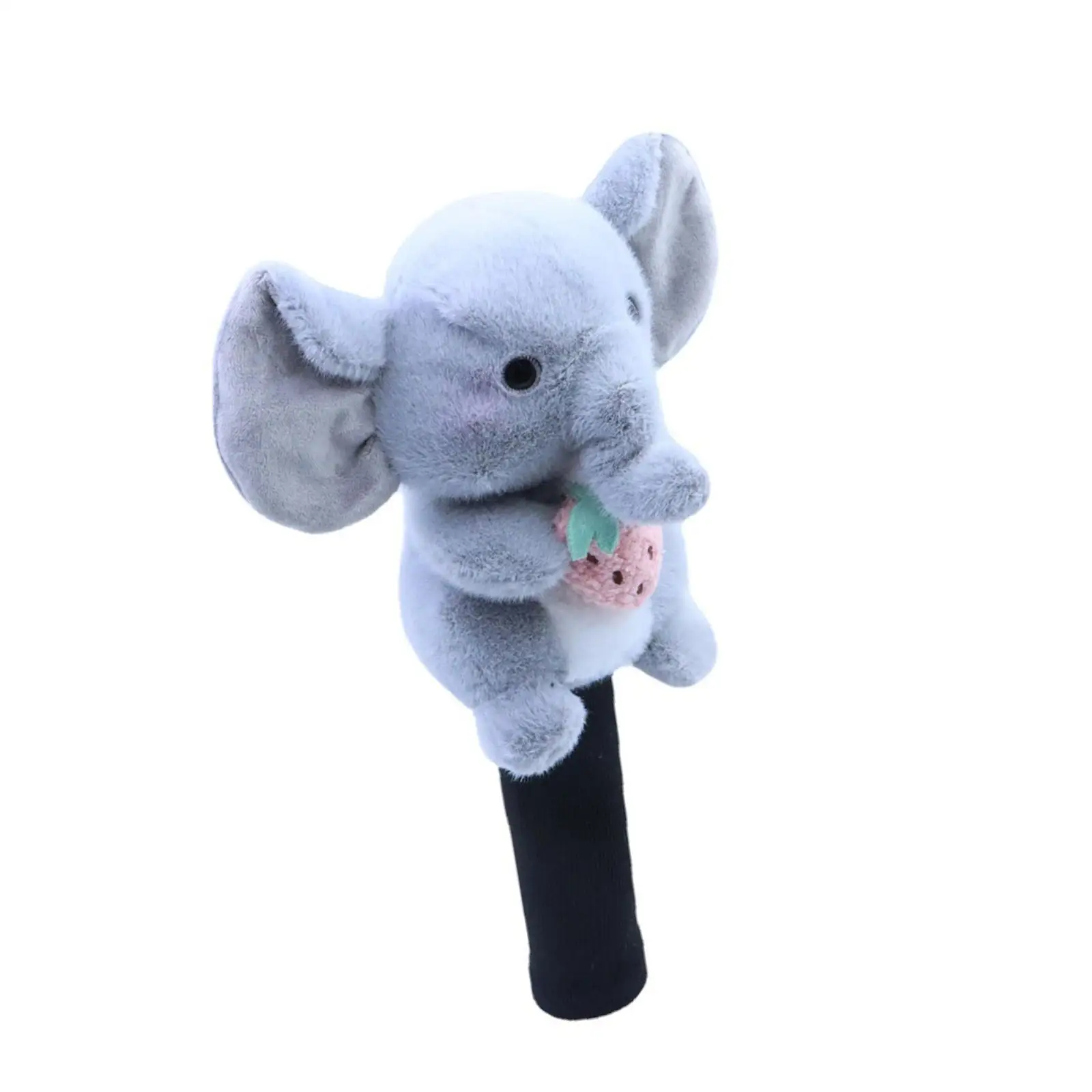面白いゴルフヘッドカバー-ぬいぐるみ象-フェアウェイウッドクラブ保護スリーブ-傷防止-ゴルフファンへの斬新なギフト