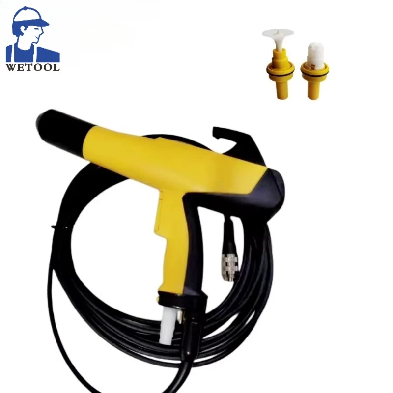 Wetool Electrostatic Manual Powder Spray Gun for Wagner PEM-X1 with Nozzle group and wire