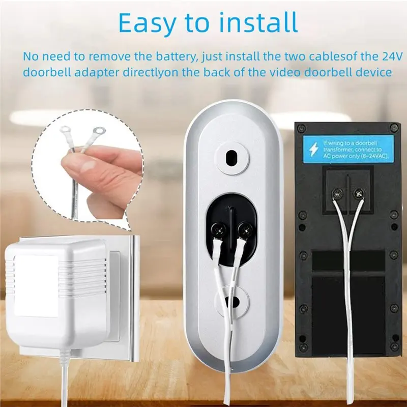 Happy New- Video Doorbell Special Power Transformer, 18V500MA Ring Doorbell Power Adapter, For Ring, Nest, Eufy, Wyze
