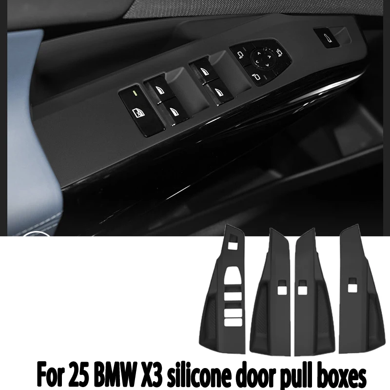 Image of Geeignet für 2025 BMW X3 Silikon-Türgriffboxen, Autotürgriff-Aufbewahrungsboxen, Innenraum-Zubehör zur Modifikation.