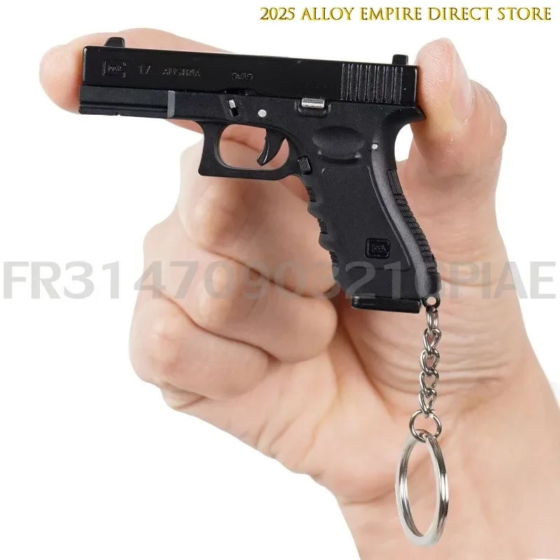 Alloy Empire G34 Pistol Model Assemble Mini G17 Fake Gun Toy Gun Keychain Toys 1: 3  For Boysgift For Adults Office Decoration