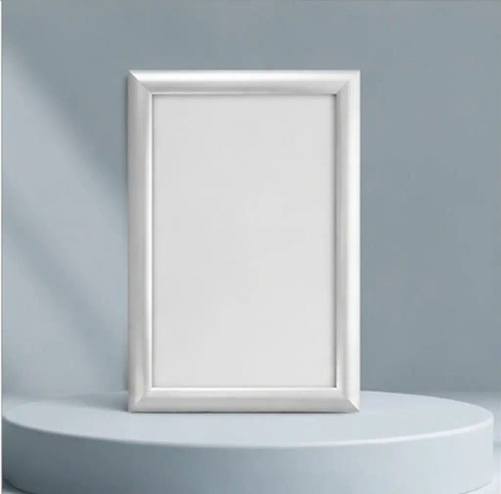 A4 Aluminum Snap Frame Easy Open Front Loading Poster Display Elevator Sign Holder Wall Mounted Picture Frame 12.99x9.45