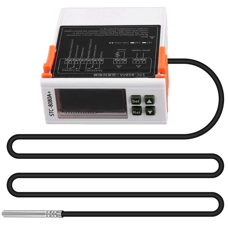 STC-8080A + Numérique ThermoandreTemperature Contrôleur Réfrigérateur indispensable ation existent Dégivrage Minuterie Unique Sonde