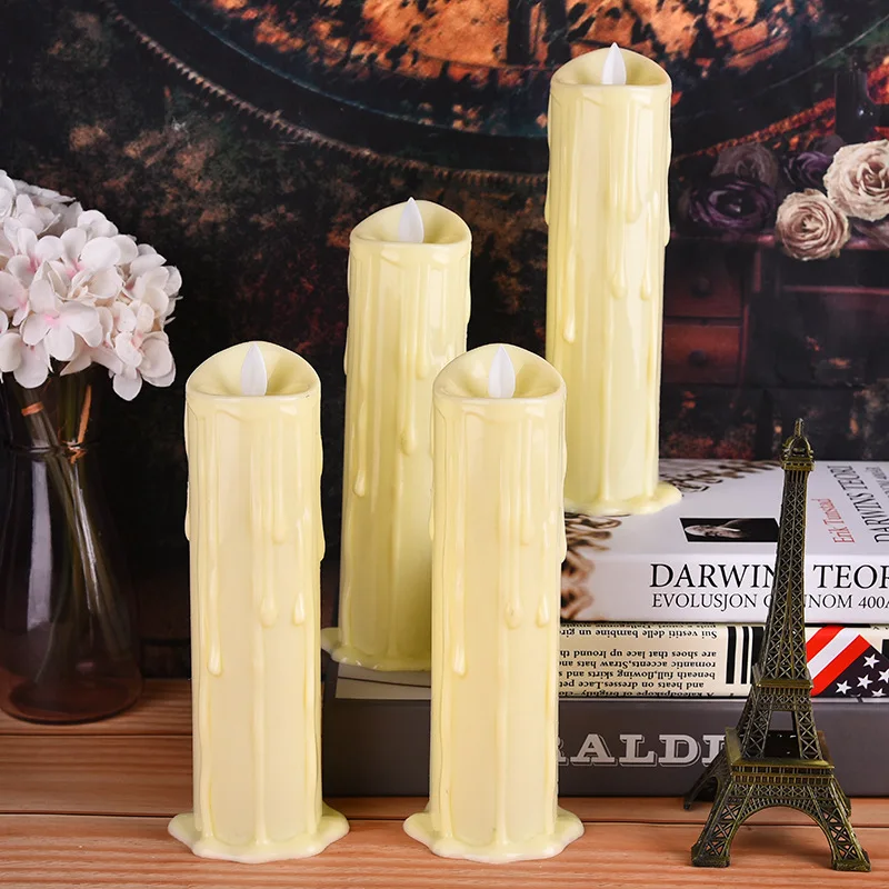 30pc Flameless LED Battery Operated Pillar Candle, Flickering Realistic Moving Flame 2.1