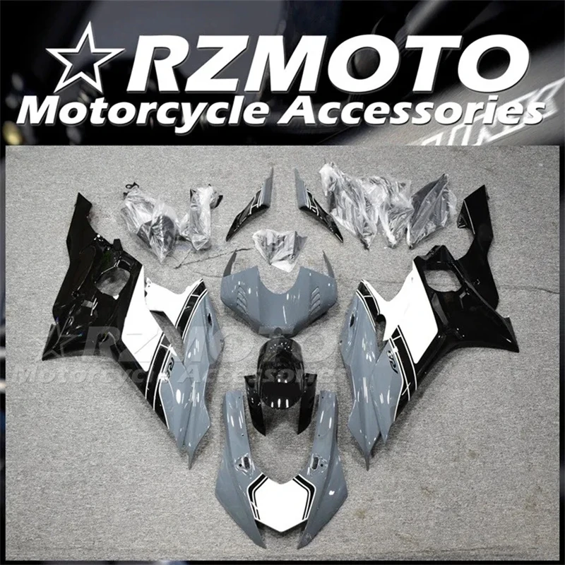 4Gifts New ABS Fairings Kit Fit for YAMAHA R6 2017 2018 2019 2020 2021 2022 17 18 19 20 21 22 23 24 Bodywork Set Gray Black