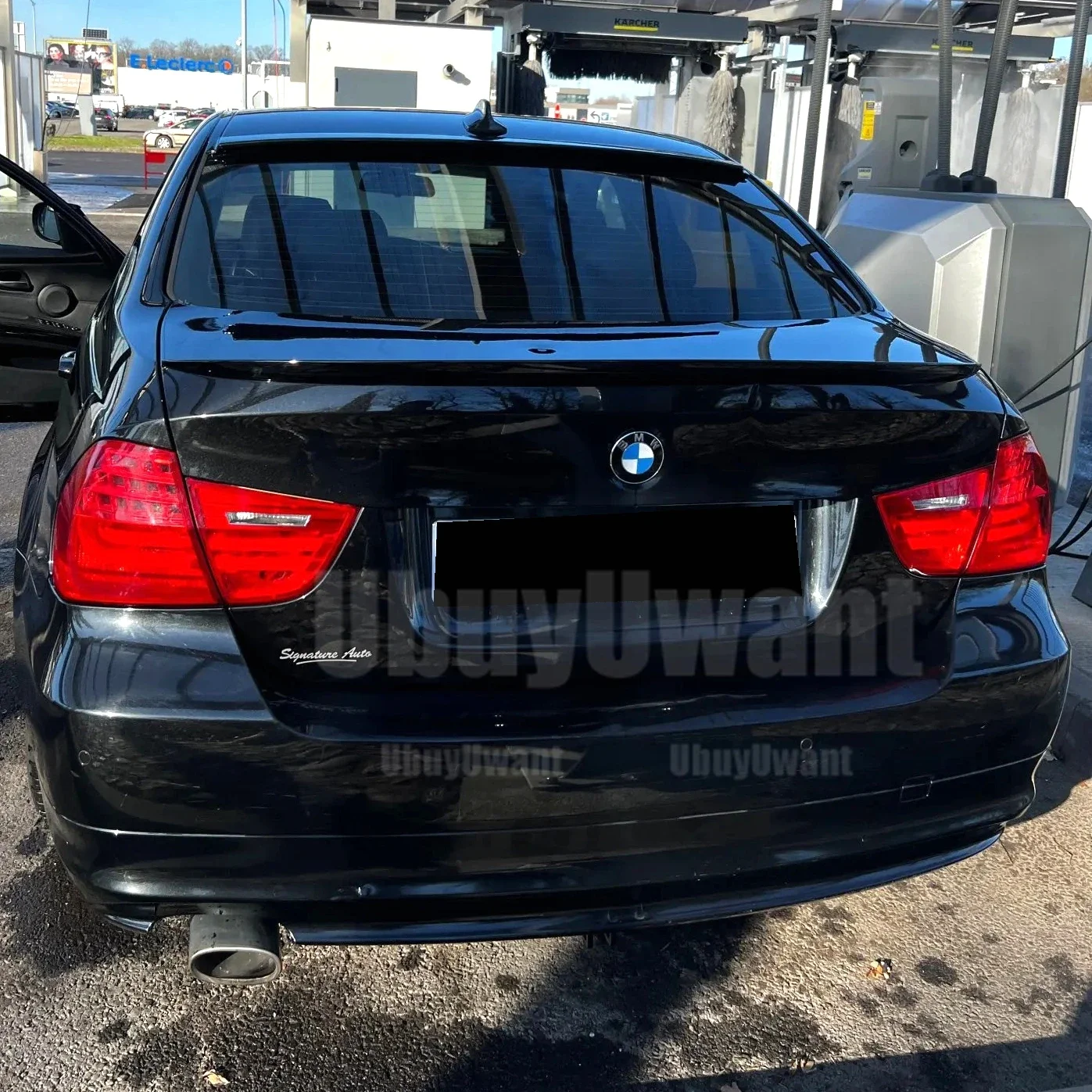 BMW Zubehör Serie 3 E90 320i 320d 2005 2006 2007 2008 2009 2010 2011 M Tuning Limousine Heckspoiler Flügellippe – Detail 3