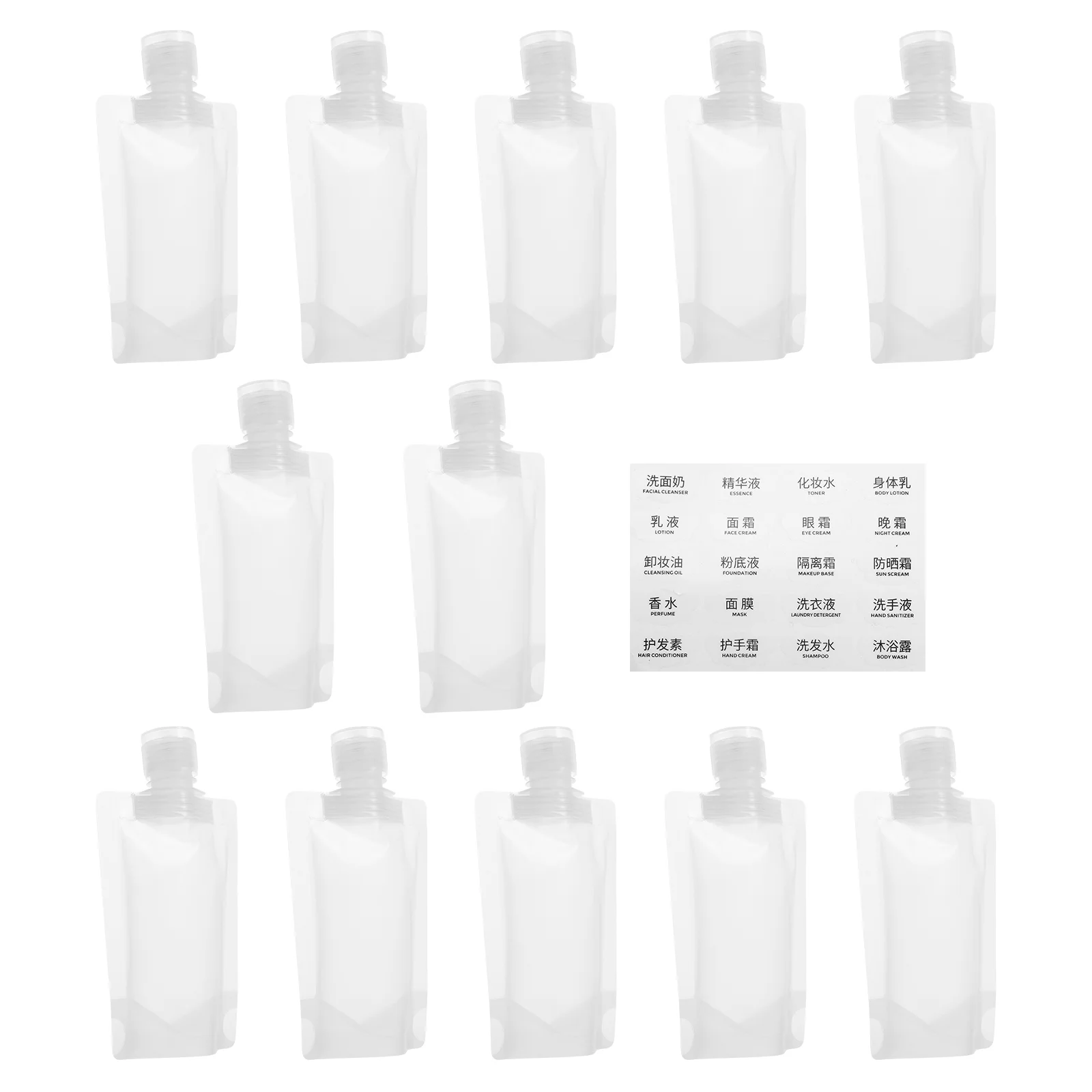 Lotion Bag Travel Bags Refillable Empty Squeeze Containers for Toiletries Pouches Bottle Size Pp
