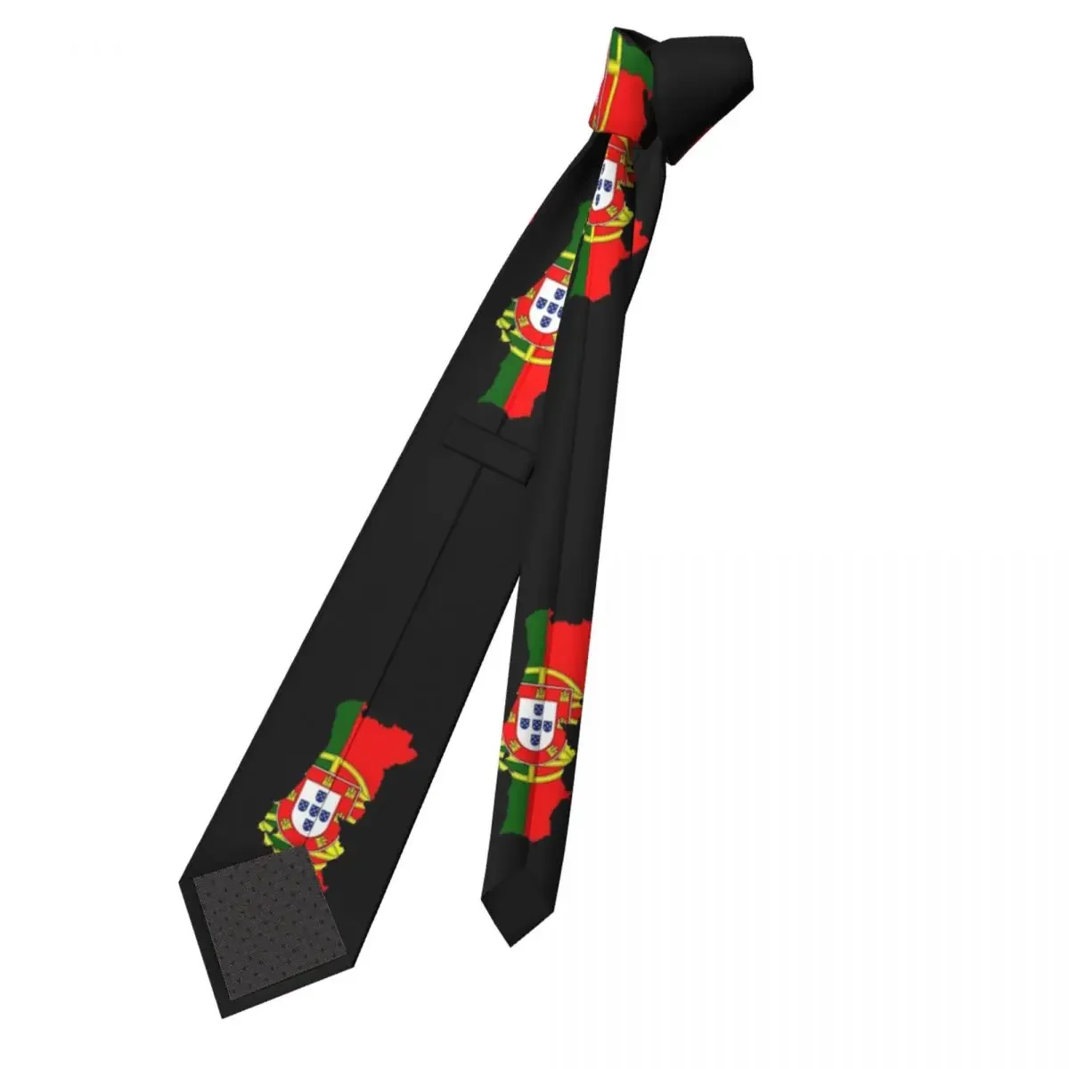 Portugal Map Flag Necktie Men Women Polyester 8 cm Portuguese  Neck Tie for Mens Silk Classic Accessories Gravatas Party