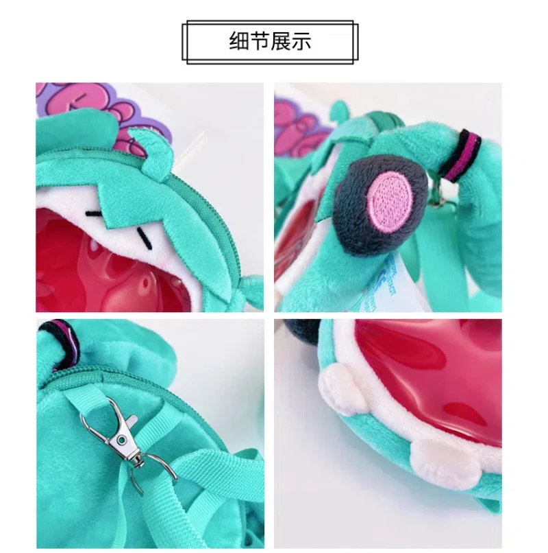 Tas bahu kecil Mini Anime Hatsune Miku kawaii tas ponsel mengubah paket koin kartun tas mulut besar hadiah mainan boneka