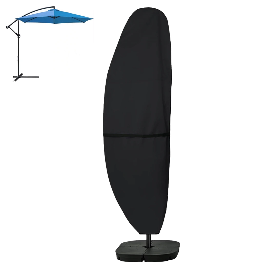 

Сверхмощный чехол для зонта для патио, водонепроницаемый уличный смещенный чехол для зонта в стиле банана, подходит для консольного зонта со смещением