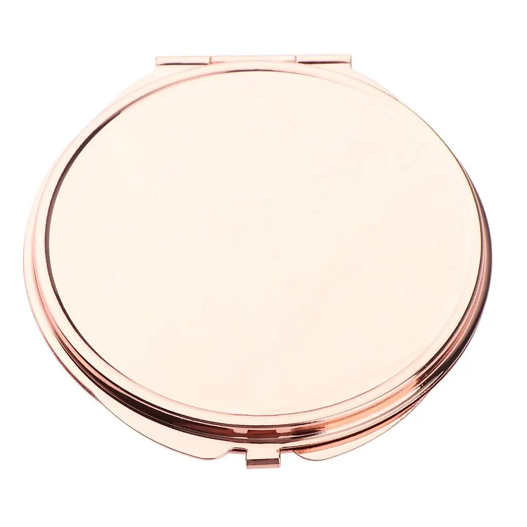 Compact Hand Held Mirror Portable Small Double Side Folding Makeup Mirrors with Surface