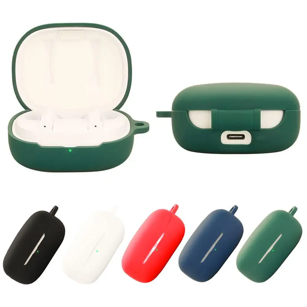 Silicone Protective Case for DENON AH-C500W Earbuds Shockproof Case Cover for DENON AH-C500W Protection Accessory I9F6