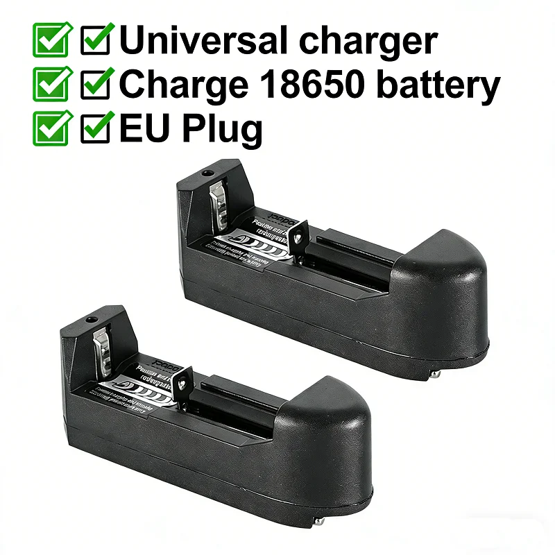 18650 شاحن بطارية شاحن عالمي الاتحاد الأوروبي التوصيل ملحقات البطارية ملحقات المصباح