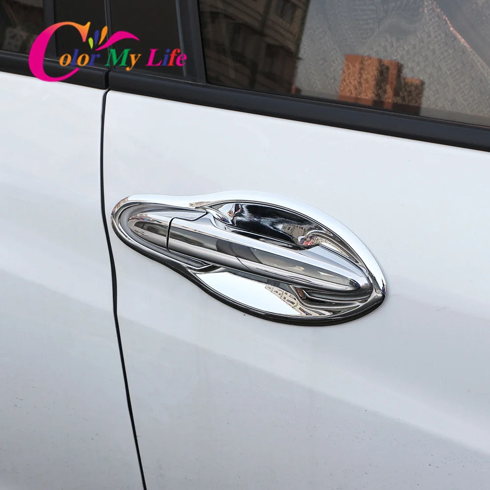 Car Front Door Bowl Cover for Honda HR-V HRV Vezel 2014 - 2018 ABS Chrome Car Door Handle Protector Trim Sticker Accessories